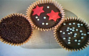 Cupcakes De Vainilla Con Chocolate
