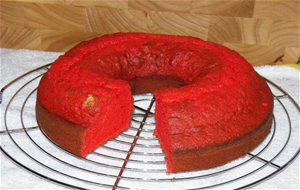 Bundt Cake Red Velvet De Vainilla

