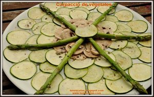 
carpaccio De Vegetales.
