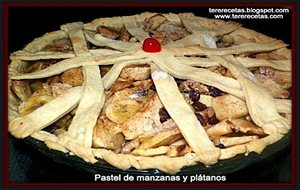 
pastel (pie) De Manzana Y Plátano (cambur, Banano).
