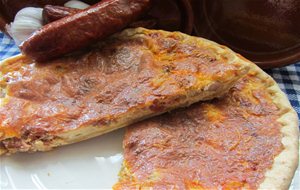 Quiche De Pringá De Carne Y Chorizo
