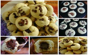 Mini Panquecitos De Hot Cakes-plátano-nutella 
