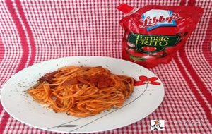 Espaguetis Con Chorizo
