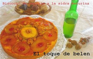 Bizcocho A La Sidra Con Manzanas Caramelizdas
