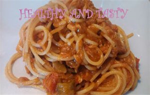 Espaguetis Con Verduras Y Atún
