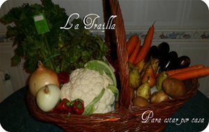 Sopa De Verduras Y Tortilla De Patatas  Con Productos Ecológicos "la Trailla"

