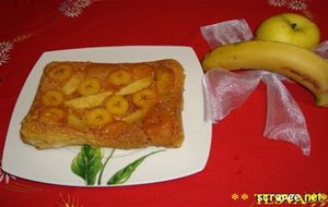 tarta De Manzana Y Platáno 
