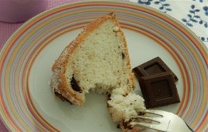 Angel Food Cake Con Trozos De Chocolate
