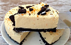 Cheesecake De Mandarina Y Galletas Oreo
