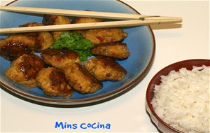 Mini Hamburguesas De Pollo Y Tofu Con Salsa Teriyaki - Tofu Hambagu - ??????? - Cocinas Del Mundo: Japón
