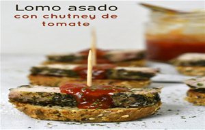 Lomo Asado A La Sal Con Chutney De Tomate
