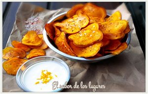 Chips De Boniato A Las Especias.
