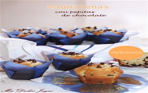 Magdalenas Con Pepitas De Chocolate

