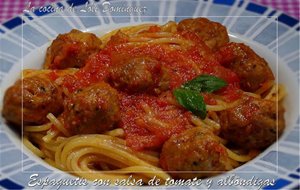 Espaguetis Con Salsa De Tomate Y Albóndigas - Como Preparar Espaguetis Con Albóndigas
