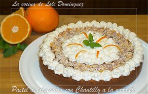Pastel De Almendra Con Chantilly A La Naranja
