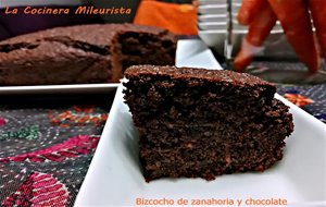 Bizcocho De Zanahoria Y Chocolate Sin Huevos Ni Leche
