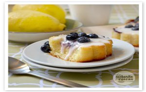 Bizcochitos De Limón Y Arándanos / Blueberry And Lemon Small Sponge Cakes
