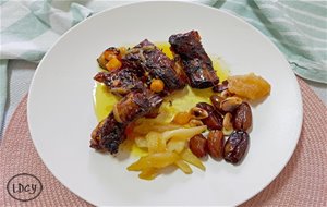 Costillas De Cerdo Caramelizadas Con Miel/ Pork Ribs Caramelized With Honey 
