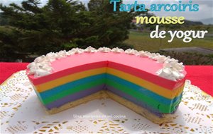 Tarta Arcoiris Mousse De Yogur
