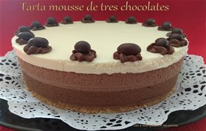 Tarta Mousse Tres Chocolates
