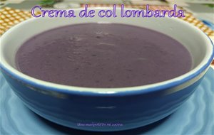 Crema De Calabacin Y Col Lombarda
