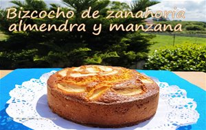 Bizcocho De Zanahoria, Almendra Y Manzana
