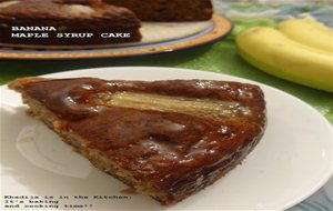Gâteau À La Banane Et Au Sirop D&#8217;érable / Banana Maple Syrup Cake / Pastel De Banana Y Jarabe De Arce
