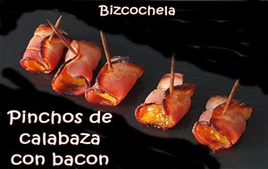 Pinchos De Calabaza Con Bacon
