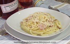 Receta De Espaguetis A La Carbonara
