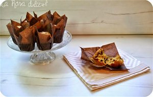 Múffins De Mantequilla De Cacahuete Y Pepitas De Chocolate "reto El Ingrediente Del Mes"