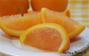 Gajos De Gelatina De Naranja
