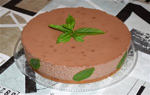 Tarta Mousse De Chocolate Y Hierbabuena
