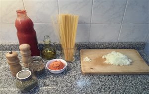 Spaghetti Con Sobrasada Ibérica 
