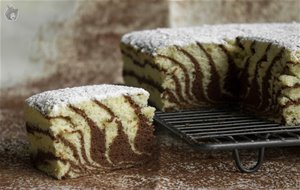 Zebra Sponge Cake (bizcocho Japonés)
