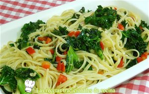 Receta Fácil Y Rápida De Espaguetis Con Col Rizada O Kale
