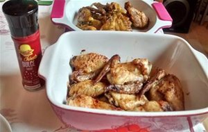 Alitas De Pollo Con Escamas De Pimentón La Chinata / Chicken Wings With La Chinata Paprika Flakes