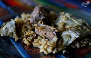 
arroz Con Costilla De Cerdo Y Alcachofas
