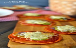 Mini Pizzas De Obleas Con Verduras -sin Lactosa-
