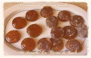 Caramelos De Miel  Y Tomillo Caseros.
