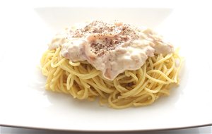Espaguetis Con Jamón