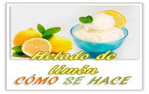 Helado De Limón Casero
