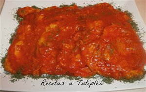 Filetes De Lomo De Cerdo Con Salsa De Tomate
