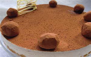 Tarta De Crema De Castañas Con Mascarpone Y Cacao