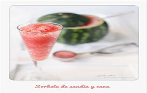 Sorbete De Sandía  Receta