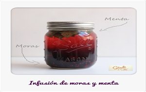 Infusíon Fria De Moras Y Menta  Receta
