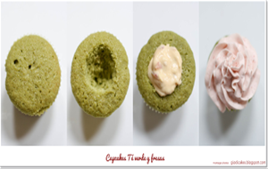 Cupcakes De Te Verde Y Fresas...&#161;.la Receta!
