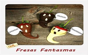 Fresas Fantasmas  Postres De Halloween
