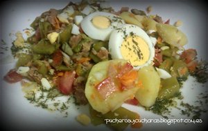 Ensalada De Judias Verdes Con Vinagreta De Naranja Y Eneldo
