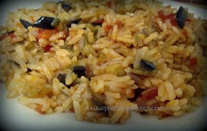 Arroz Con Pisto De Berenjena 
