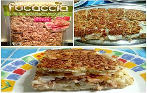 Focaccia Rellena De Atún Y queso